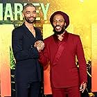 Ziggy Marley and Kingsley Ben-Adir at an event for Bob Marley: One Love (2024)