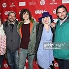 PARK CITY, UT - JANUARY 19: L-R) Marta Hyland, Adam Hyland, Andre Hyland, Anna Lee Lawson and Shane Johnston attend the press line for 'Funnel' at Library Center Theater during the 2014 Sundance Film Festival on January 19, 2014 in Park City, Utah.