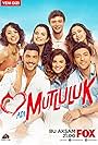 Kaan Yildirim, Dilara Aksüyek, Ceyhun Mengiroglu, Asli Bekiroglu, Zeynep Bastik, and Begüm Atak in Adi Mutluluk (2015)