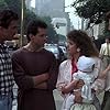 Steve Guttenberg, Tom Selleck, Ted Danson, Nancy Travis, Lisa Blair, and Michelle Blair in 3 Men and a Baby (1987)