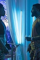 Issa Rae and Y'lan Noel in Insecure (2016)