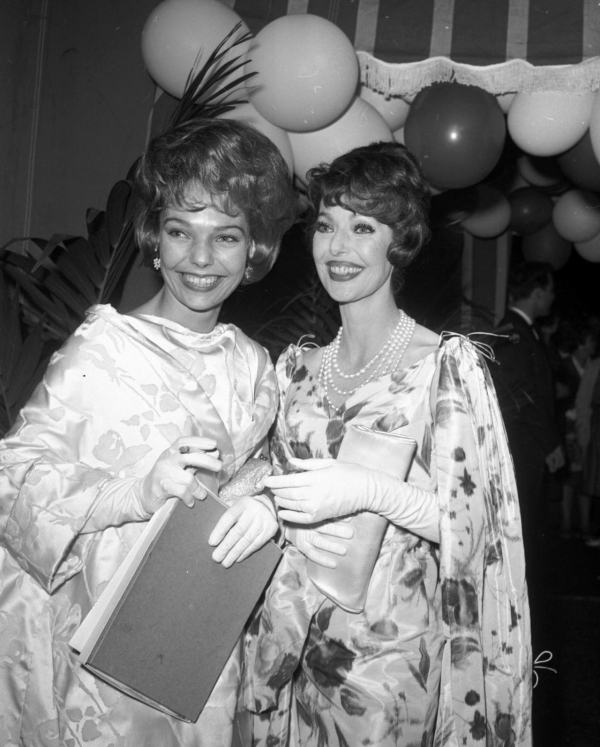 Judy Lewis and Loretta Young