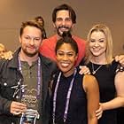 Casey Nelson, Marchelle Thurman, Jay Jablonski and Jessica Mathews accept their Audience Choice Award for Best Feature Drama at the Sedona International Film Festival