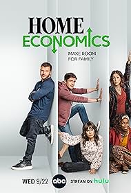 Topher Grace, Karla Souza, Sasheer Zamata, Caitlin McGee, and Jimmy Tatro in Economia doméstica (2021)