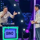 Dingdong Dantes and Gino Padilla in Family Feud Philippines (2022)