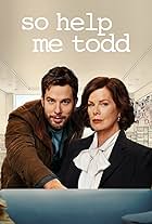 Marcia Gay Harden and Skylar Astin in So Help Me Todd (2022)