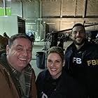 With Missy Peregrym & Zeeko Zaki on set of FBI
