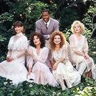 Annie Potts, Dixie Carter, Julia Duffy, Jan Hooks, and Meshach Taylor in Designing Women (1986)