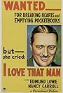 Edmund Lowe in I Love That Man (1933)