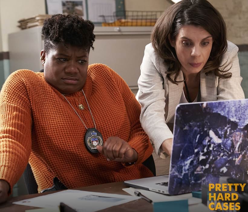 Meredith MacNeill and Adrienne C. Moore in Pretty Hard Cases (2021)