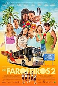 Nilton Bicudo, Antônio Fragoso, Charles Paraventi, Danielle Winits, Alice Camargo, Alice Palmar, Guilherme Tavares, Elisa Pinheiro, Gustavo Costa, Bella Roberth, Cacau Protásio, Aline Campos, and Maurício Manfrini in Os Farofeiros 2 (2024)