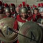 Robert Brown, John Crawford, Richard Egan, Charles Fawcett, and Nikos Papakonstantinou in The 300 Spartans (1962)