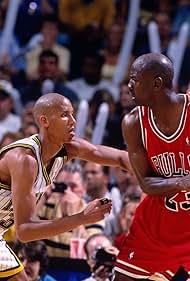 Michael Jordan and Reggie Miller in The Last Dance (2020)