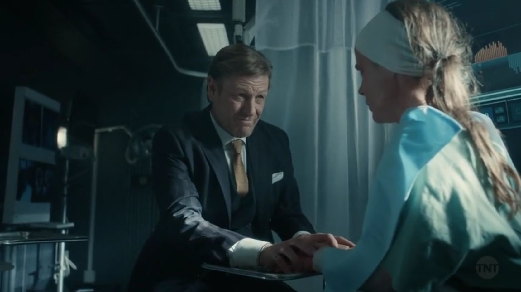 Sean Bean and Katie McGuinness in The Eternal Engineer (2021)