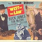 Tim McCoy, Raymond Hatton, Buck Jones, Harry Woods, and Silver in West of the Law (1942)