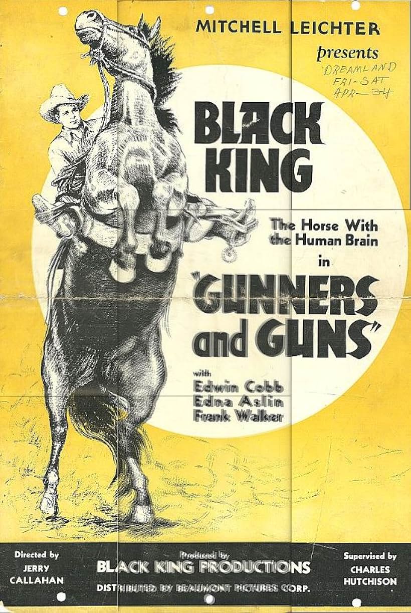 Edmund Cobb and Black King in Racketeer Round-up (1934)