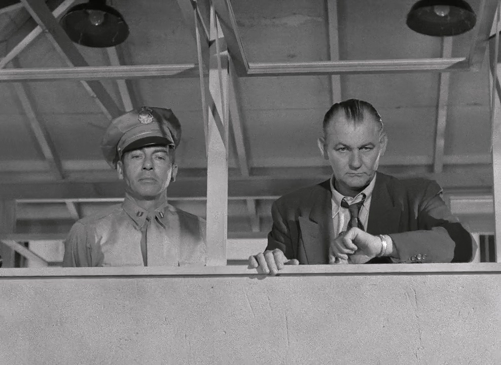 Emile Meyer and Carleton Young in Riot in Cell Block 11 (1954)