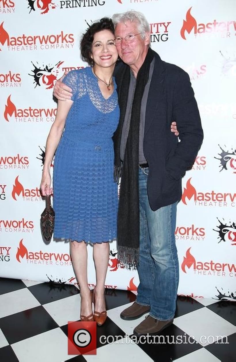 Richard Gere and Saundra Santiago at her Opening Night performance of her "Amanda Wingfield," in Tennessee William's "The Glass Menagerie" for the Masterworks Theatre Co. Off-Broadway, May 2105 