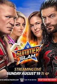 Brock Lesnar, Ronda Rousey, Joe Anoa'i, and Lexi Kaufman in WWE SummerSlam (2018)