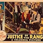 Tim McCoy, Stanley Blystone, Jack Curtis, Earl Dwire, Bud Osborne, Jack Rutherford, George Sowards, and Lem Sowards in Justice of the Range (1935)