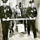Robert Loggia, Ellen Parker, and Phillip Pine in The Lost Missile (1958)