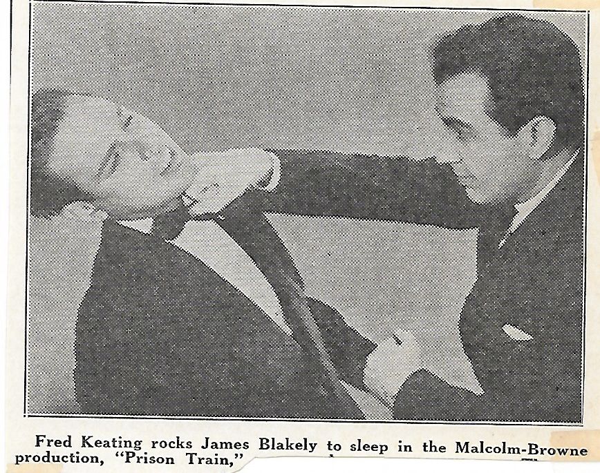 James Blakeley and Fred Keating in Prison Train (1938)