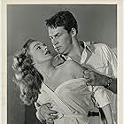 Eleanor Parker and Bill Travers in The Seventh Sin (1957)