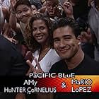 Amy Hunter and Mario Lopez in WWE Sunday Night Heat (1998)