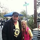 Maggie Batson and Richard Dreyfuss on set "Killing Winston Jones"