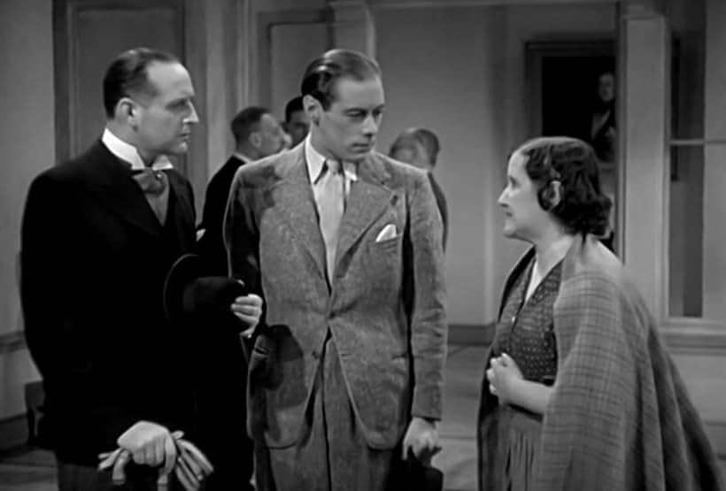 Rex Harrison, Sara Allgood, and Cecil Parker in Storm in a Teacup (1937)