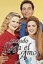 Omar Fierro, Lucero, and Nailea Norvind in Cuando llega el amor (1990)