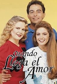 Omar Fierro, Lucero, and Nailea Norvind in Cuando llega el amor (1990)