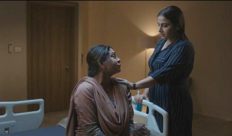 Shefali Shah and Vidya Balan in Jalsa (2022)