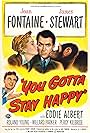 Joan Fontaine, James Stewart, Eddie Albert, and Joe in You Gotta Stay Happy (1948)