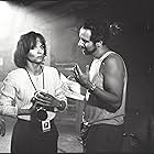 Jon Avnet directing Michelle Pfeiffer in Holmsberg Prison, Philadelph, for Up Close and Personal.