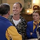 Jason Donovan, Johnny Vegas, and Sian Gibson in Dial M for Middlesbrough (2019)