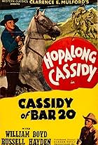 William Boyd, Russell Hayden, and Sheik the Horse in Cassidy of Bar 20 (1938)