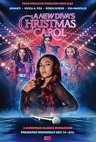 Vivica A. Fox, Robin Givens, Ashanti, and Eva Marcille in A New Diva's Christmas Carol (2022)