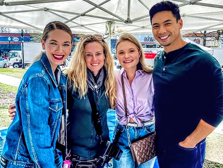 Stacia Crawford, Yoshi Sudarso, Olivia Jordan, and Sarah Borne in Newlywed Nightmare (2023)