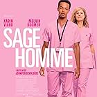 Karin Viard and Melvin Boomer in Sage-homme (2023)