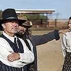 With John Savage and Courtney Hope on the set of Seven Dollars