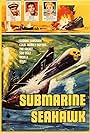 John Bentley, Brett Halsey, and Mabel Rea in Submarine Seahawk (1958)