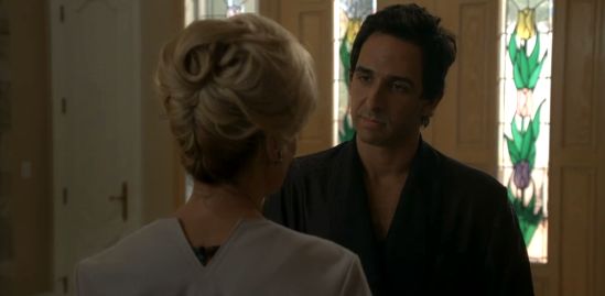 Amir Arison and Jessica Lange on "American Horror Story" - 'Open House'