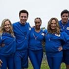 Catherine Bach, Vivica A. Fox, Julie Benz, John Barrowman, and Paul Johansson in Battle of the Network Stars (2017)