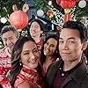 Tia Carrere, Yee Jee Tso, Shannon Chan-Kent, Harrison Sima, and Shannon Kook in A Big Fat Family Christmas (2022)