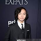 Bodhi del Rosario, who plays Philip Woo, arrives to the EXPATS Premiere NYC