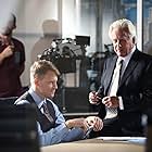 Nikolay Moss and Bruce Davison on set filming scenes for Influence (2019)