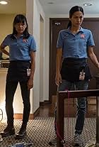 Martha Millan and Elodie Yung in The Cleaning Lady (2022)