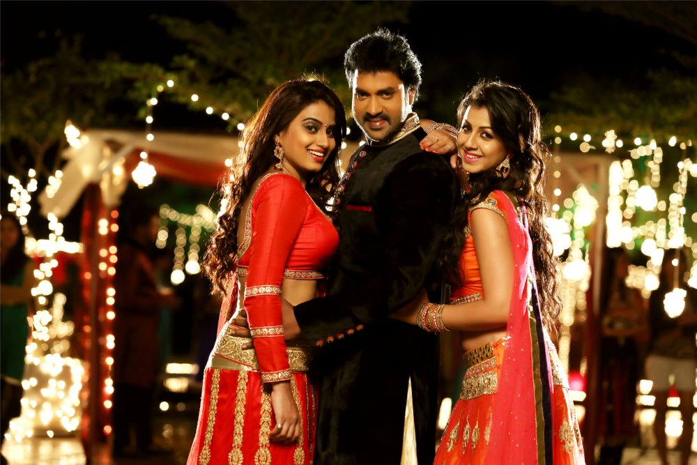 Sunil, Dimple Chopda, and Nikki Galrani in Krishnashtami (2016)