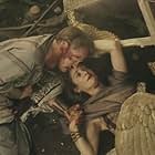 Carrie-Anne Moss and Jared Harris in Pompeii (2014)